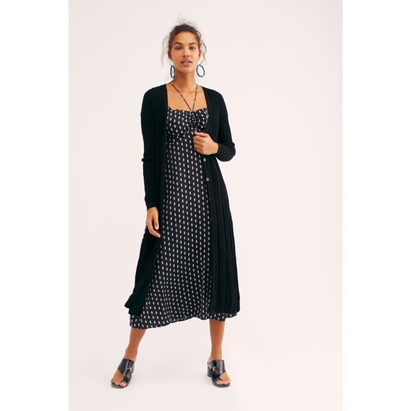 Free People Skinny Mini Cardigan Long 